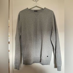 All Saints heather grey crew neck sweatshirt M